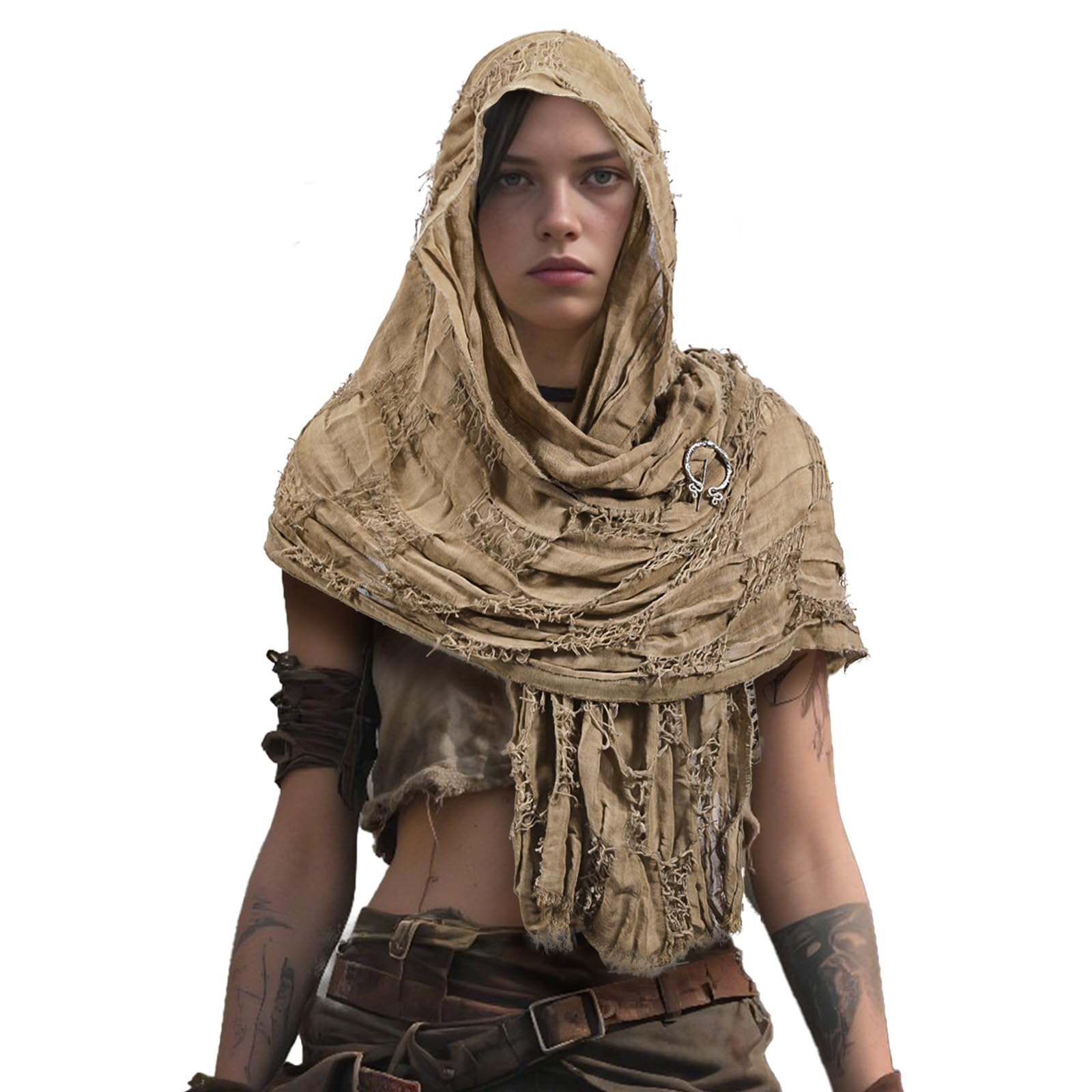 Men'S Viking Accessories - Disfraz de Dune, capa con capucha