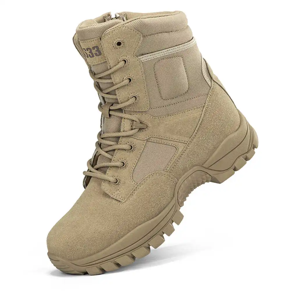 Men Accessories Tips - Botas de senderismo de cuero genuino