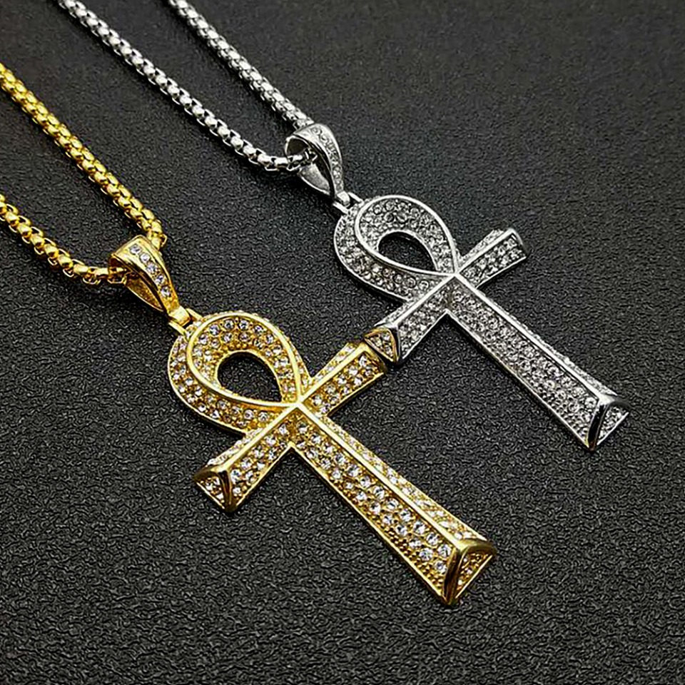 Men Accessories Egypt - Collares góticos Vintage de acero inoxidable