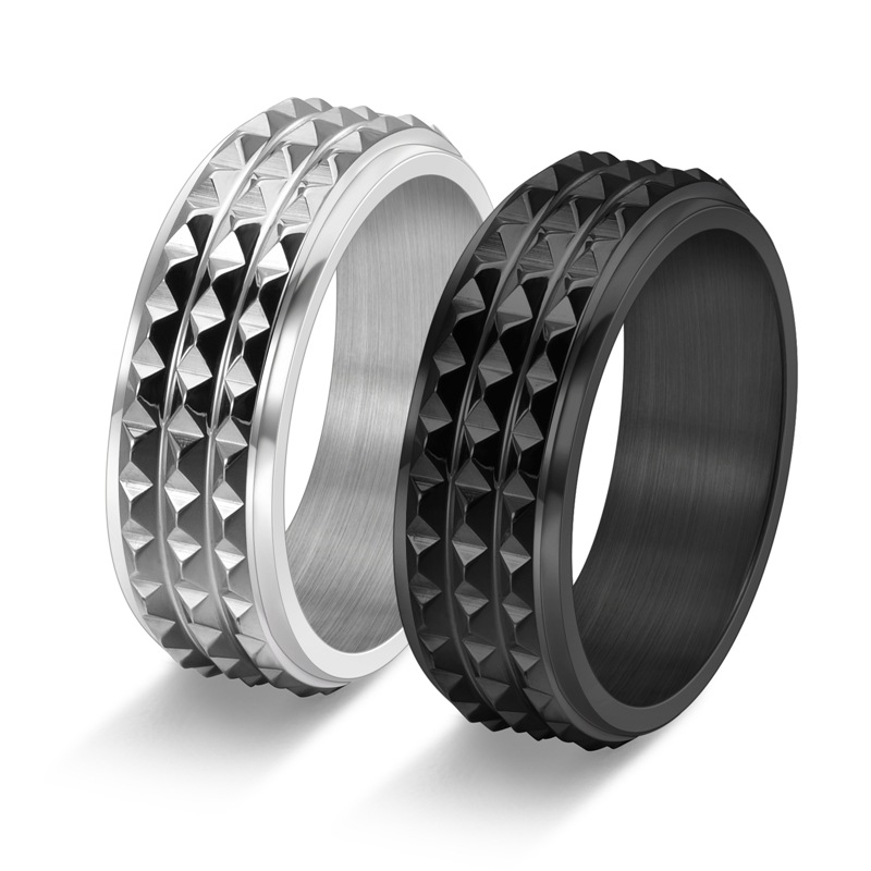 Men Accessories Egypt - Anillos giratorios de acero inoxidable para
