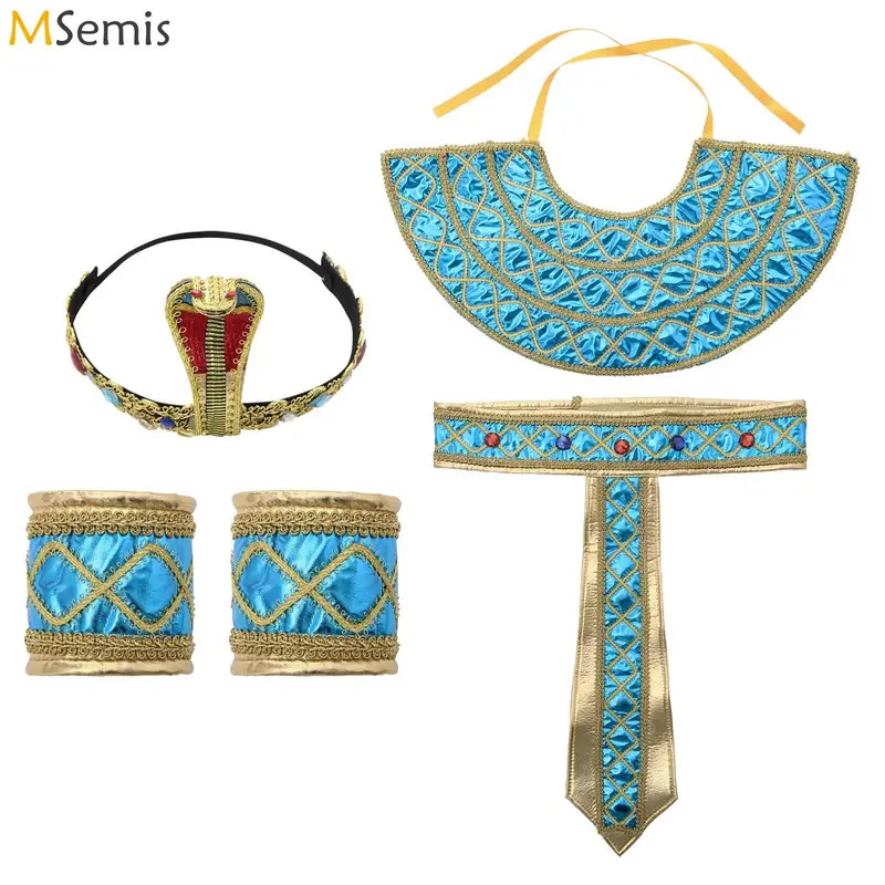Men Accessories Egypt - Accesorios de disfraz egipcio, cinturón/cuello egipcio