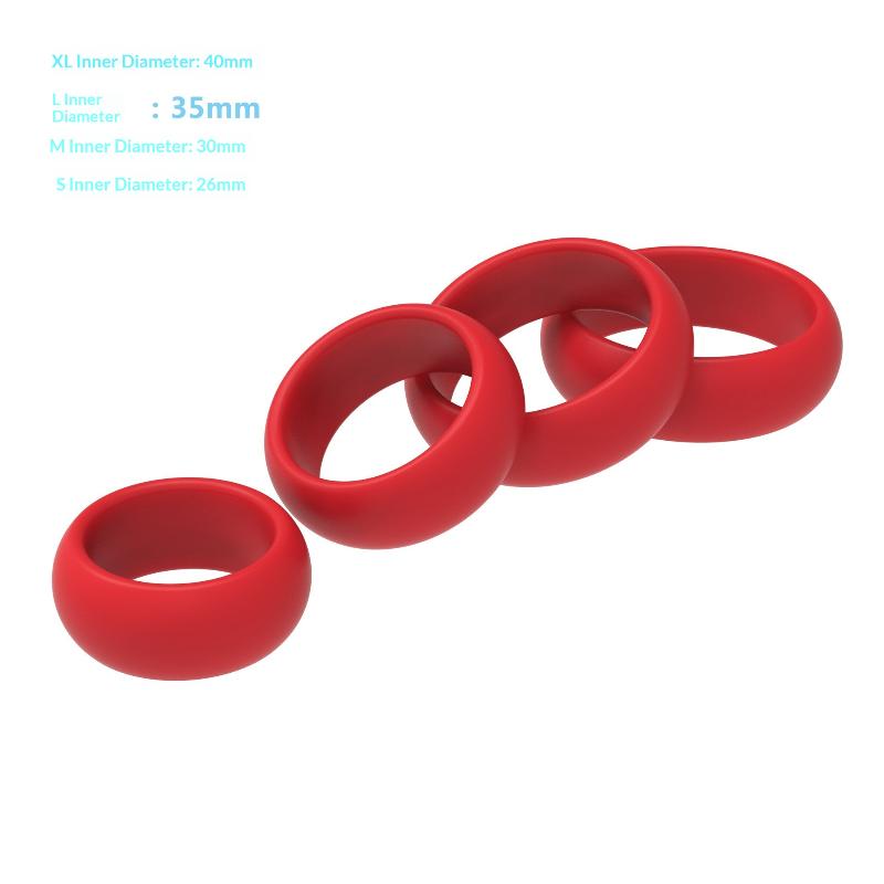 Juego de 4 Anillos de Silicona - Men Accessories Combo reseña y precio