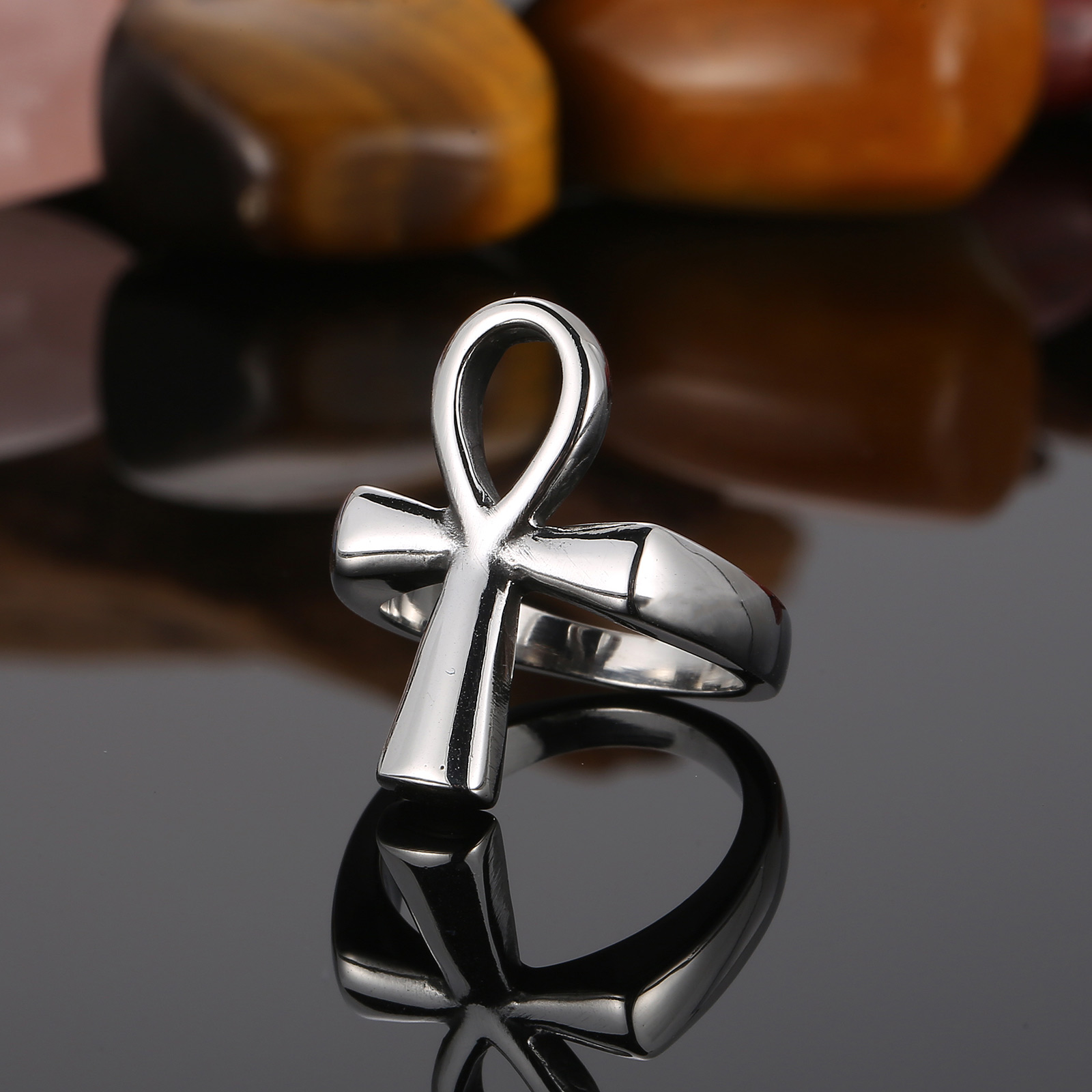HaoYi-anillo de acero inoxidab - Men Accessories Egypt reseña y precio