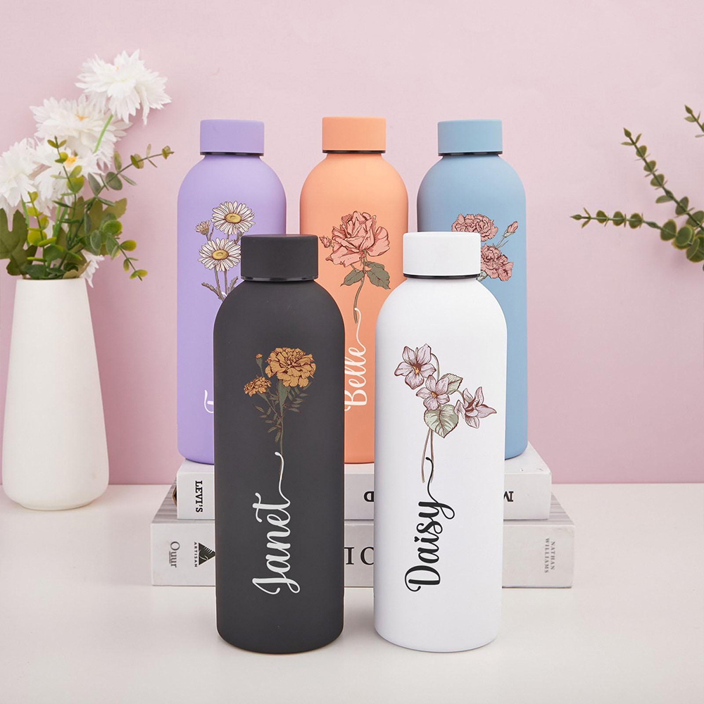 Botella de Agua Floral Persona - Flask Stainless Steel reseña y precio