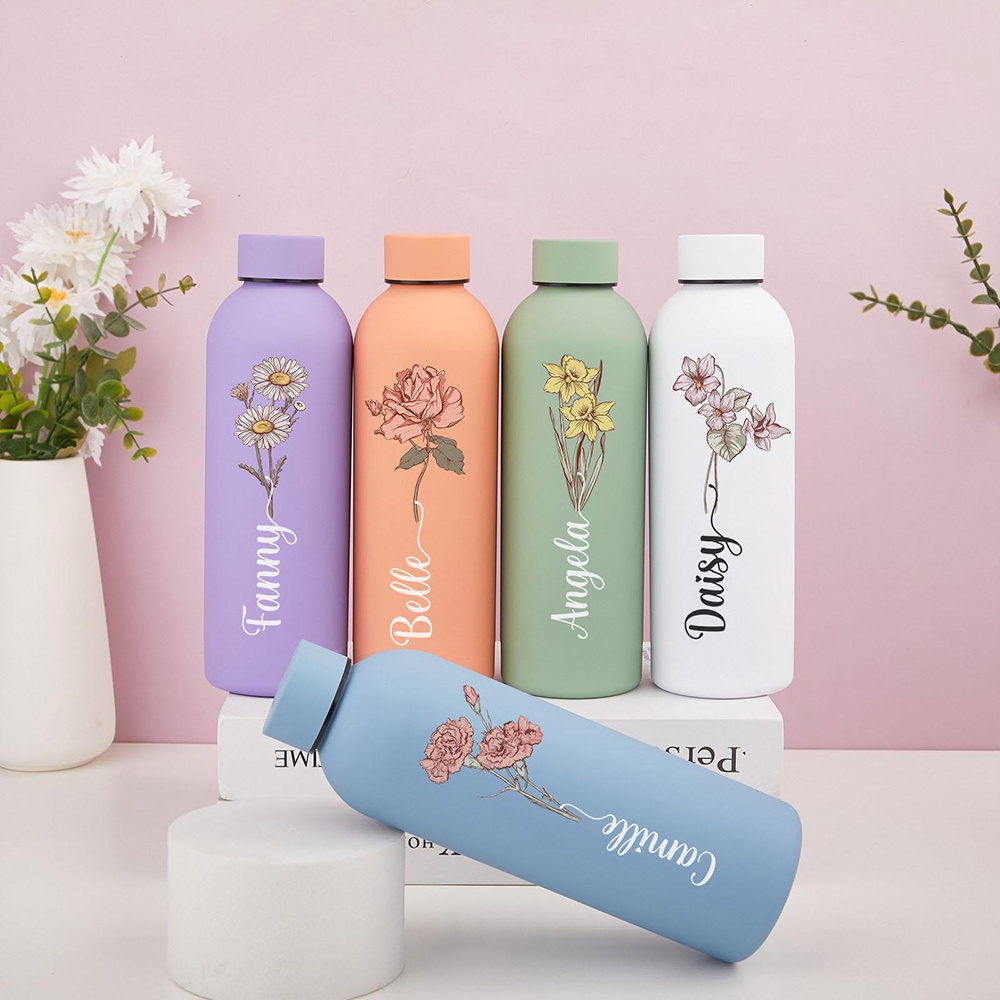 Botella de Agua Floral Persona - Flask Stainless Steel reseña y precio