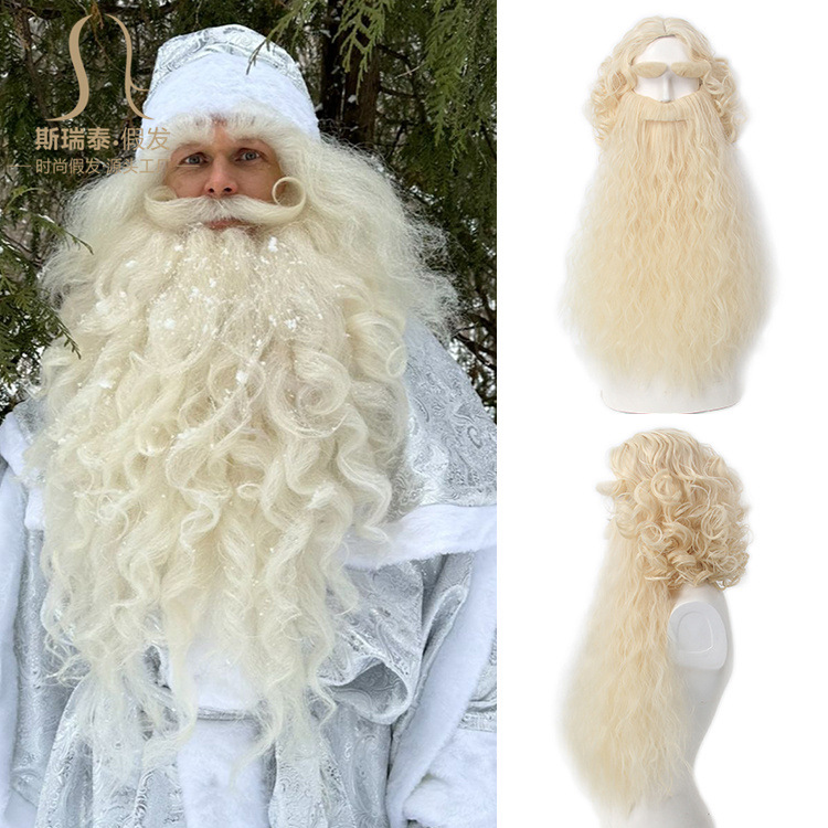 Peluca de pelo de Papá Noel de - Men'S Accessories For Christmas reseña y precio
