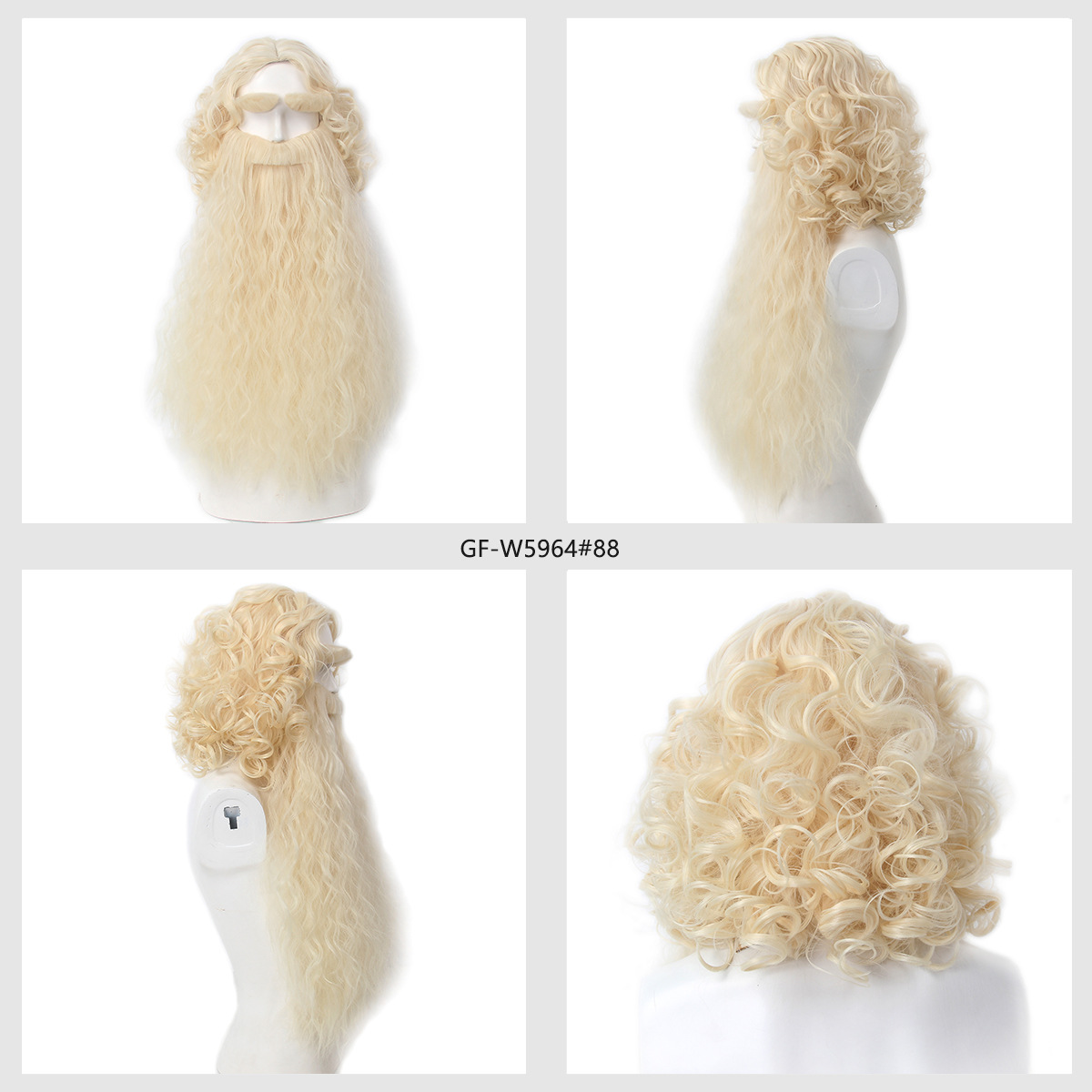 Peluca de pelo de Papá Noel de - Men'S Accessories For Christmas reseña y precio