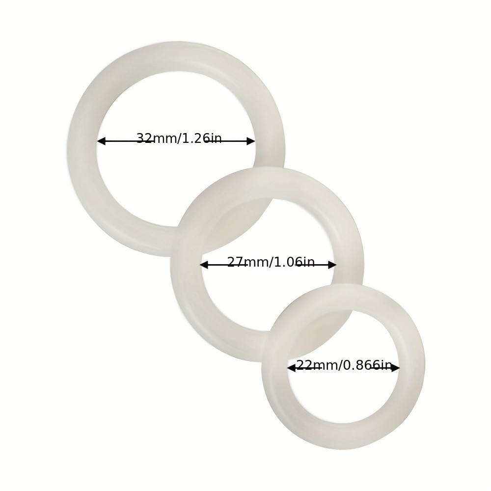 Juego de 3 anillos de silicona - Men Accessories Combo reseña y precio