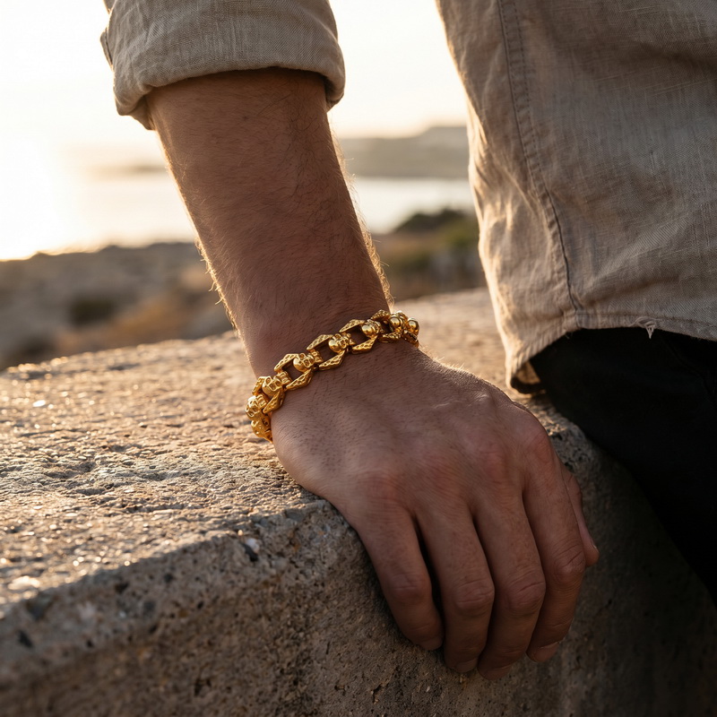 KALEN Pulsera de Calavera de A - Men'S Accessories Affordable reseña y precio