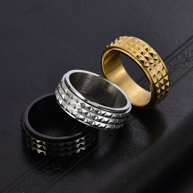 Anillos giratorios de acero in - Men Accessories Egypt reseña y precio