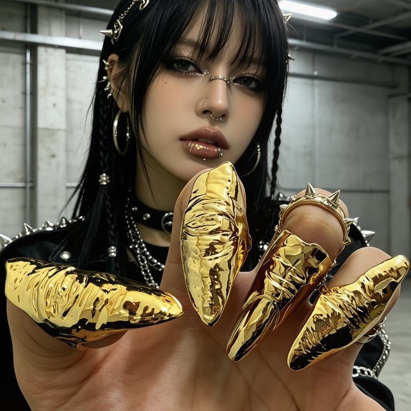 Anillos de uñas metálicos punk - Men Accessories Tips reseña y precio