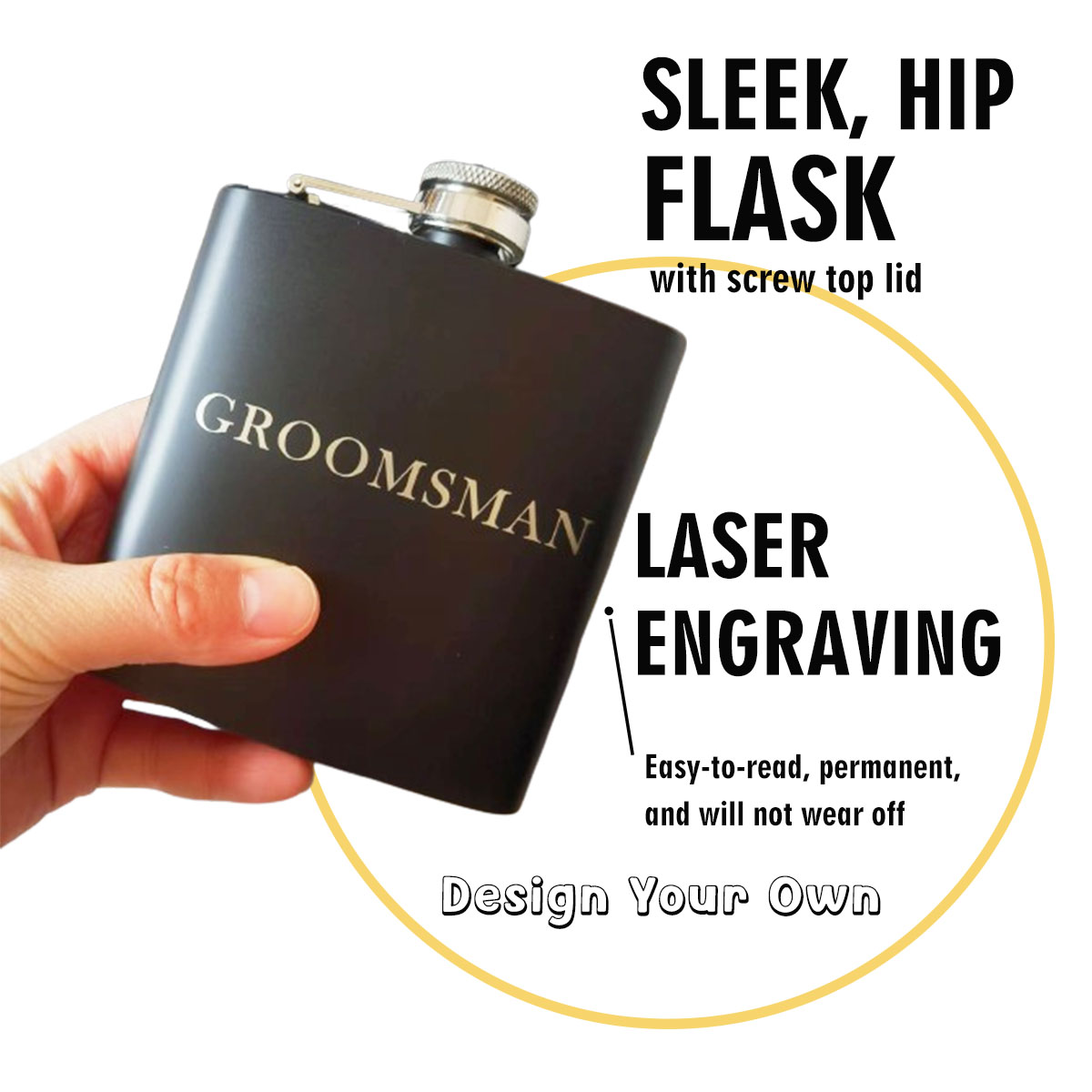 Matraz grabado personalizado p - Flask Stainless Steel reseña y precio